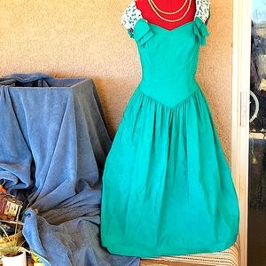 Vintage Dance Allure Full Length PRINCESS Gown Alfred Angelo Inc ILGWU SZ 13 14